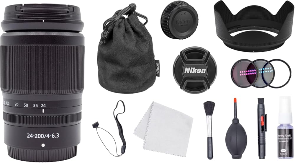 Nikon NIKKOR Z 24-70mm f/4 S Lens + Filter Kit + Cap Keeper + Cleaning Kit (Renewed)