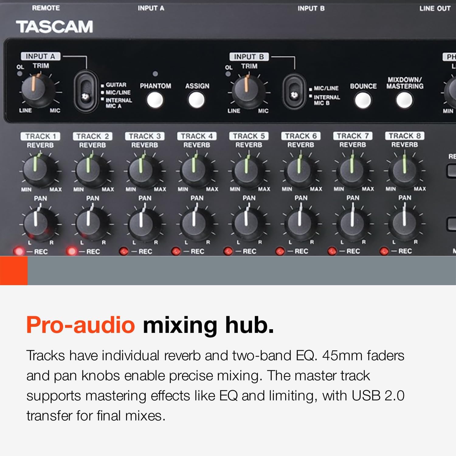 TASCAM DP-03SD Digital Portastudio 8-Track Recorder