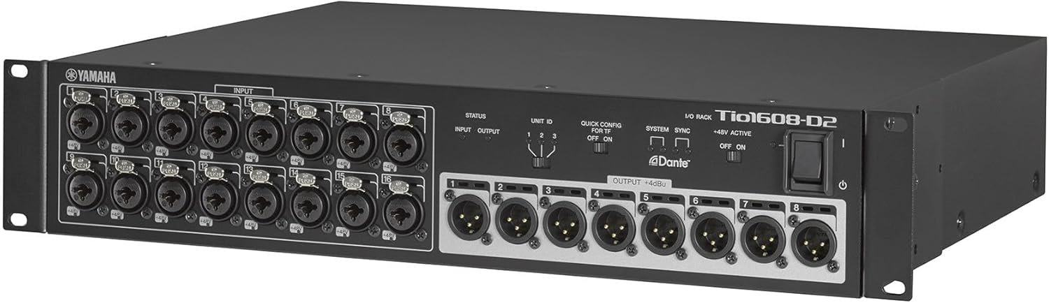 Yamaha Tio1608-D2 Dante-Enabled Stage Box Audio I/O Rack