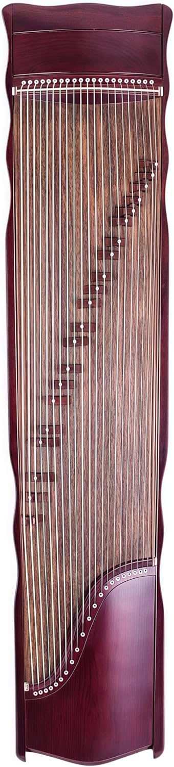 Chinese Zither, Guzheng, Chinese Instrument, Gu Zheng, Handcarved Aged Wood, 20-Yr Artisan Crafted, Natural Sound