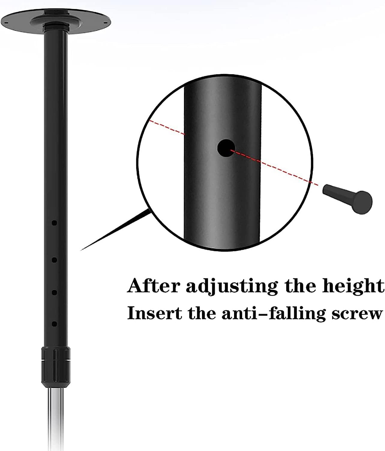 Universal Tv Stand Multifunction Tv Wall Mount Adjustable Wall Ceiling Tv Mount, Swivel and Tilt Ceiling Tv Bracket, for 14-32 Inch Flat Tvs Up to 40Kg, Multipl,