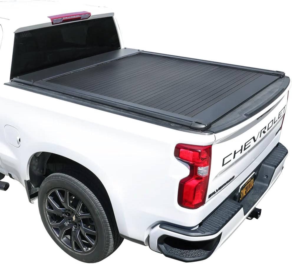 Syneticusa AR Automatic Retract Hard Tonneau Cover Fits 2007-2026 Silverado/Sierra 1500 5'8