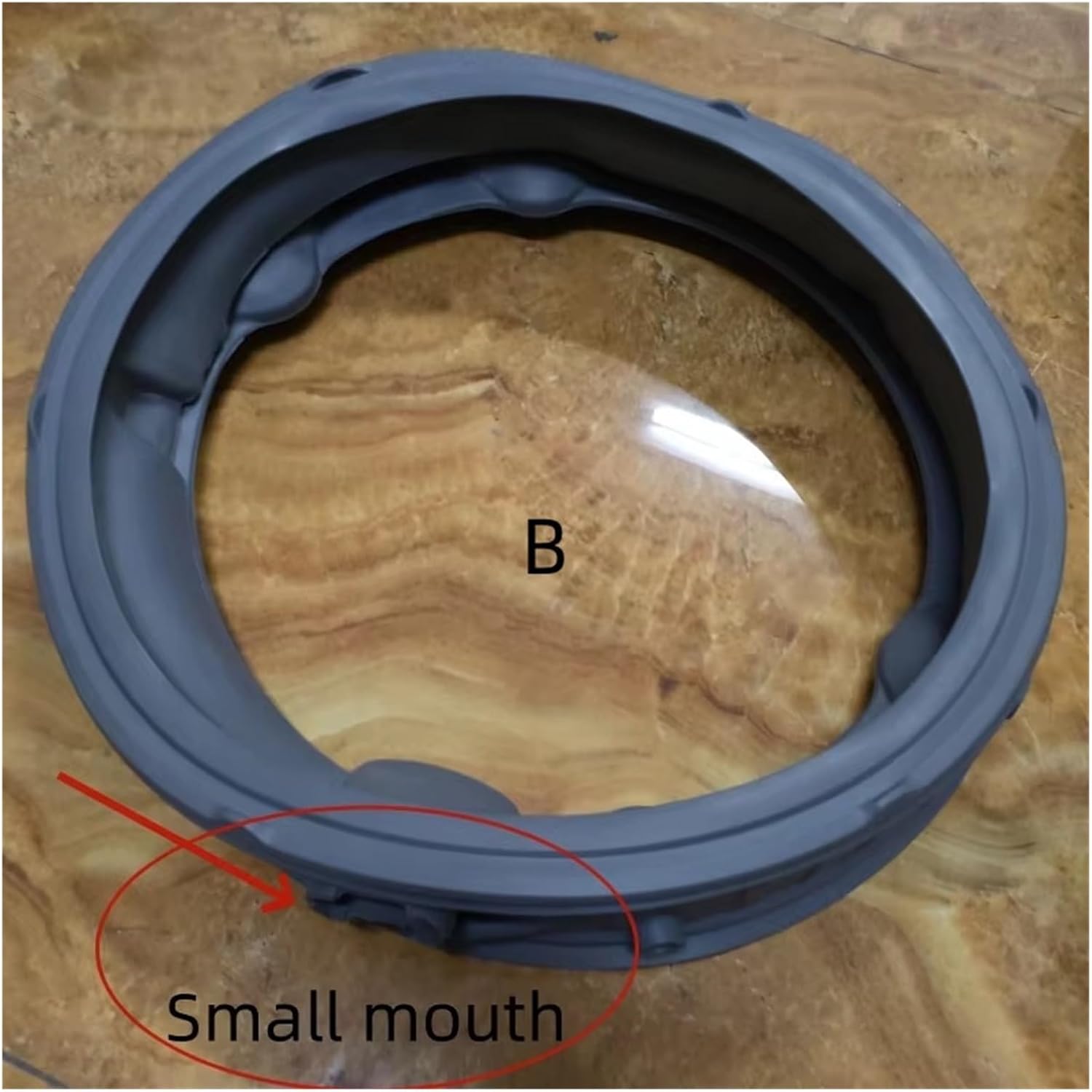 Drum Washing Machine Door Seal MDS66651601 MDS666516 Sealing Ring Accessory(B)