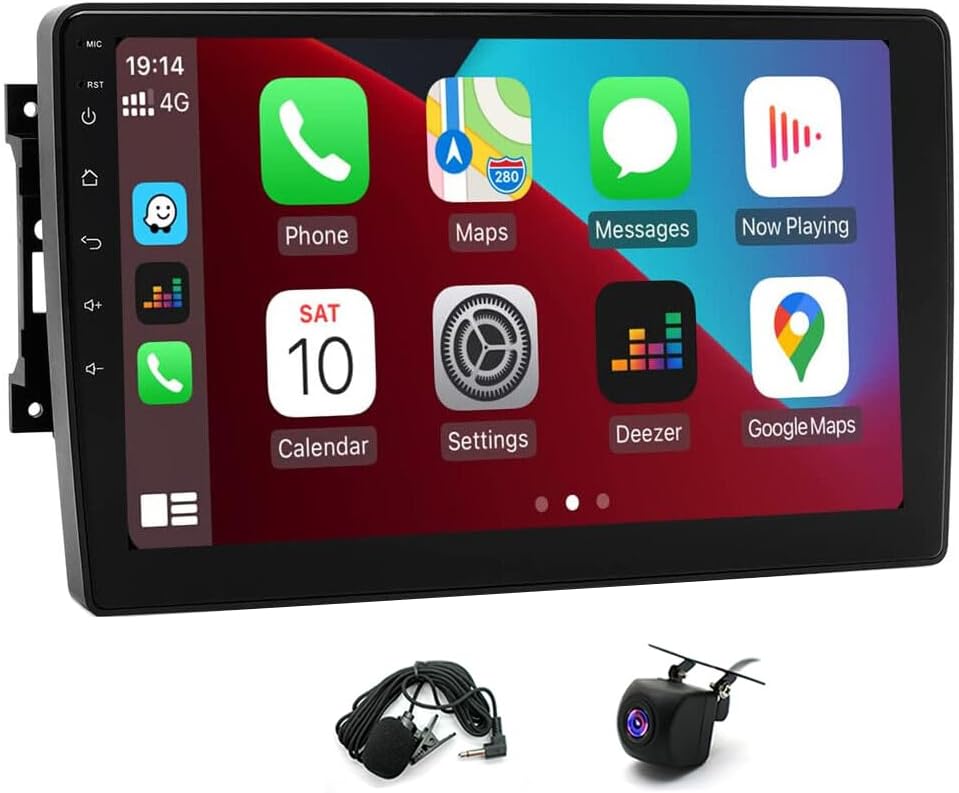 2+32G Android 13 Car Stereo for Chrysler Sebring 2007-2010, for Dodge Journey 2009-2010 Fit for Carplay Android Auto, 10in Car Screen with GPS Bluetooth + AHD Backup Camera/Microphone