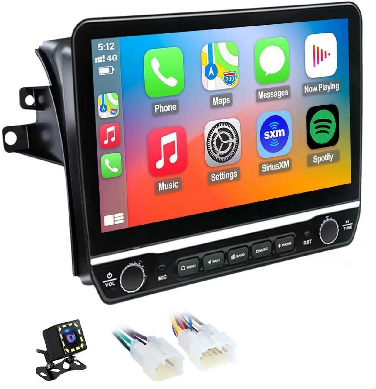 QLED Radio for Toyota Sienna 2004 2005 2006 2007 2008 2009 2010 Upgrade,Touch Screen Stereo Replacement,Wireless carplay Android auto,Free Camera