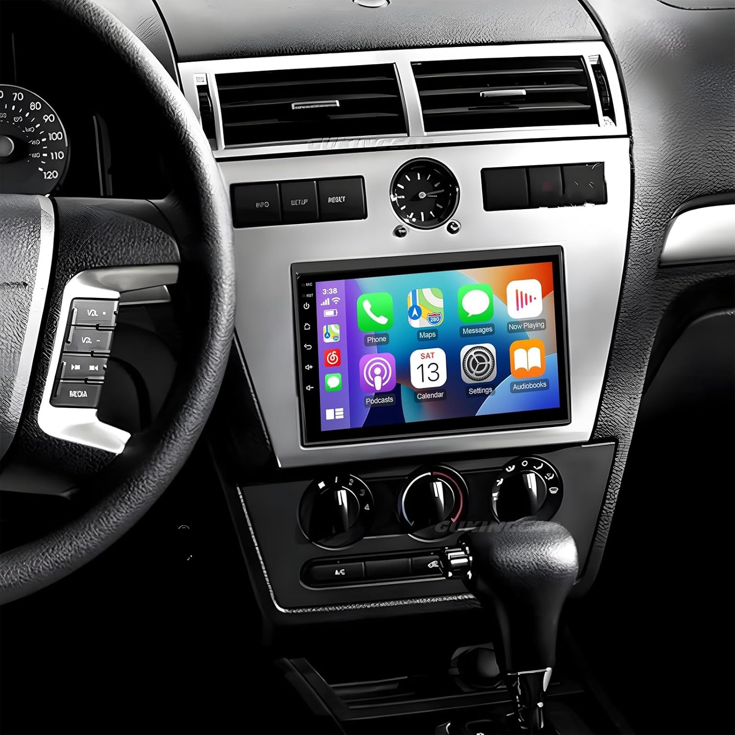 PHEZEN 7 inch Touchscreen Car Stereo Fit for Ford Fusion 2006-2009, Android 13 Double Din Car Radio with Carplay & Android Auto in-Dash Navigation BT Mirror Link WiFi Backup Camera 4+64G