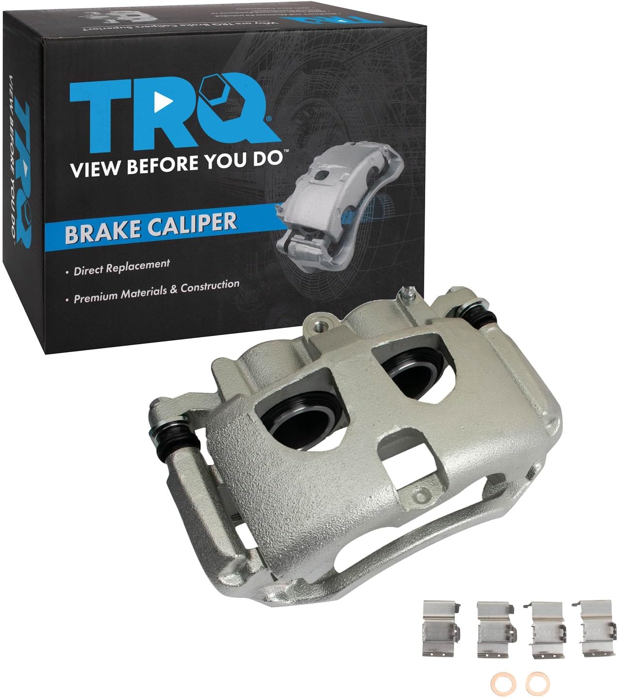 TRQ Rear Right Brake Caliper w/Bracket Passenger Side Compatible with 2013-2021 Ford F-350 Super Duty 2013-2014 F-450 Super Duty