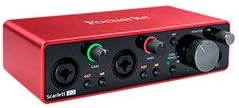 Focusrite Scarlett 2i2 3rd Gen USB Audio Interface for Recording, Songwriting, Streaming and Podcasting — High-Fidelity, Studio Quality Recording, and All the Software You Need to Record