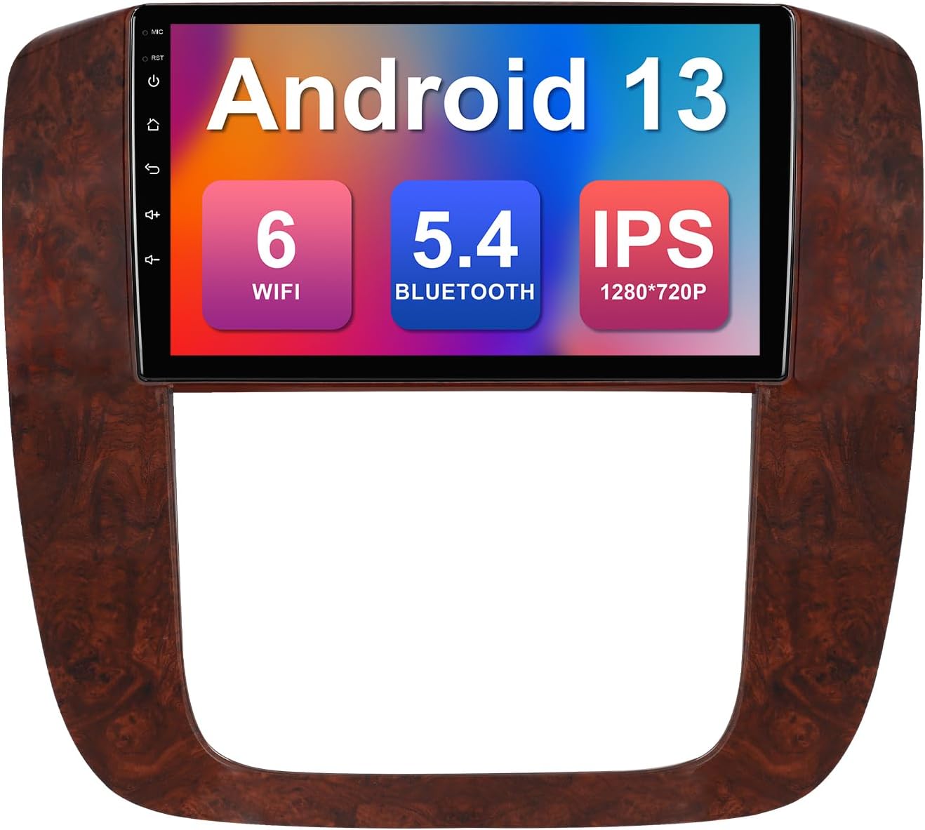 2+32G 9-inch Android 13 Car Stereo for Tahoe/Yukon/Silverado/Suburban 2007-2013 IPS Touchscreen Screen Car Radio with Carplay & Android Auto Support Backup Camera GPS FM Navi BT SWC