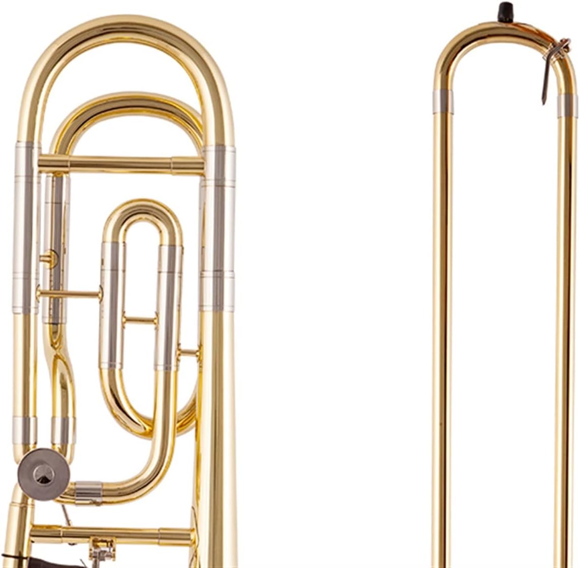 FLFL Student Trombone B Flat to F Key Tenor Trombone Musical Instrument Brass Band