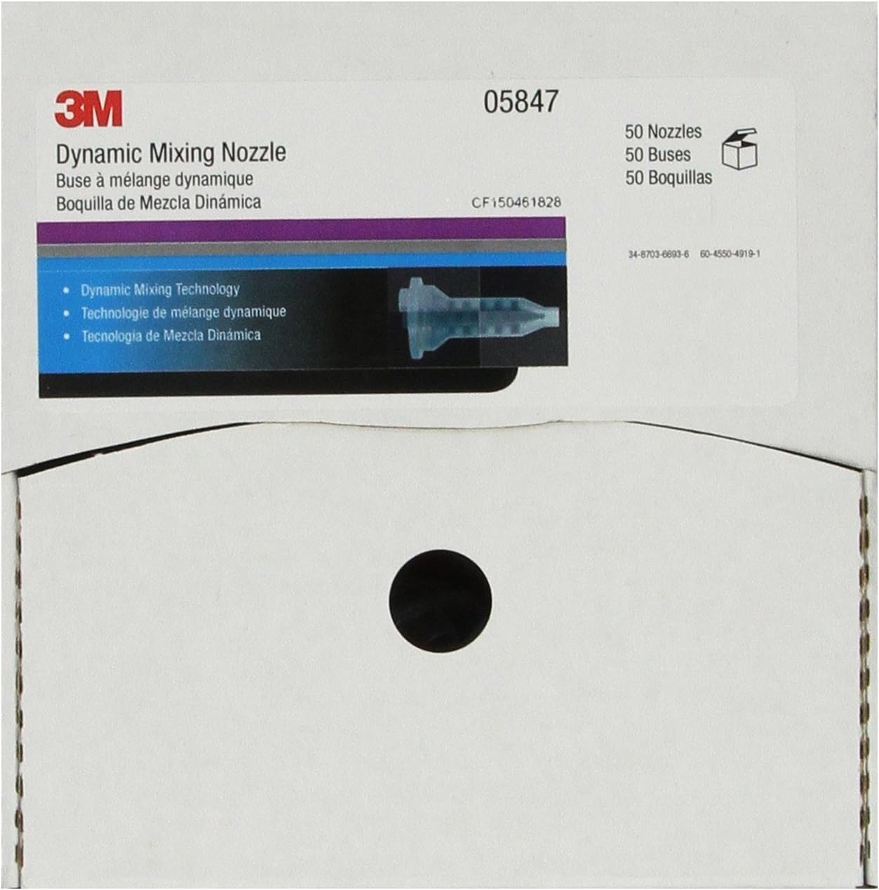 3M Dynamic Mixing System Nozzle for Fillers & Glazes, 05847, 50 nozzles per carton