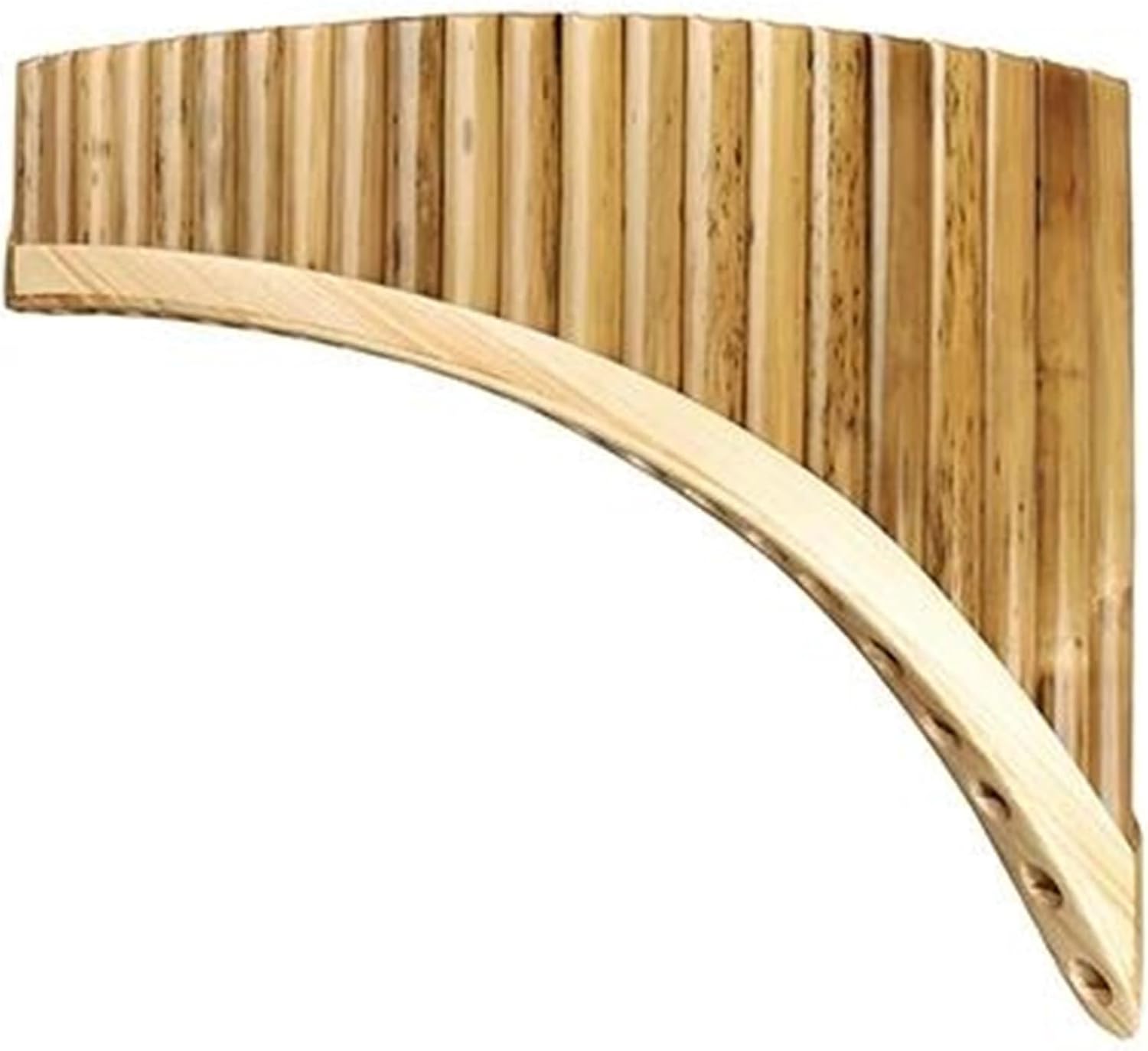 22/25 Pipes Panflute Pan Flute Panpipes C/G Key Handmade Woodwind Folk Musical Instrument (Color : 25-C-left)