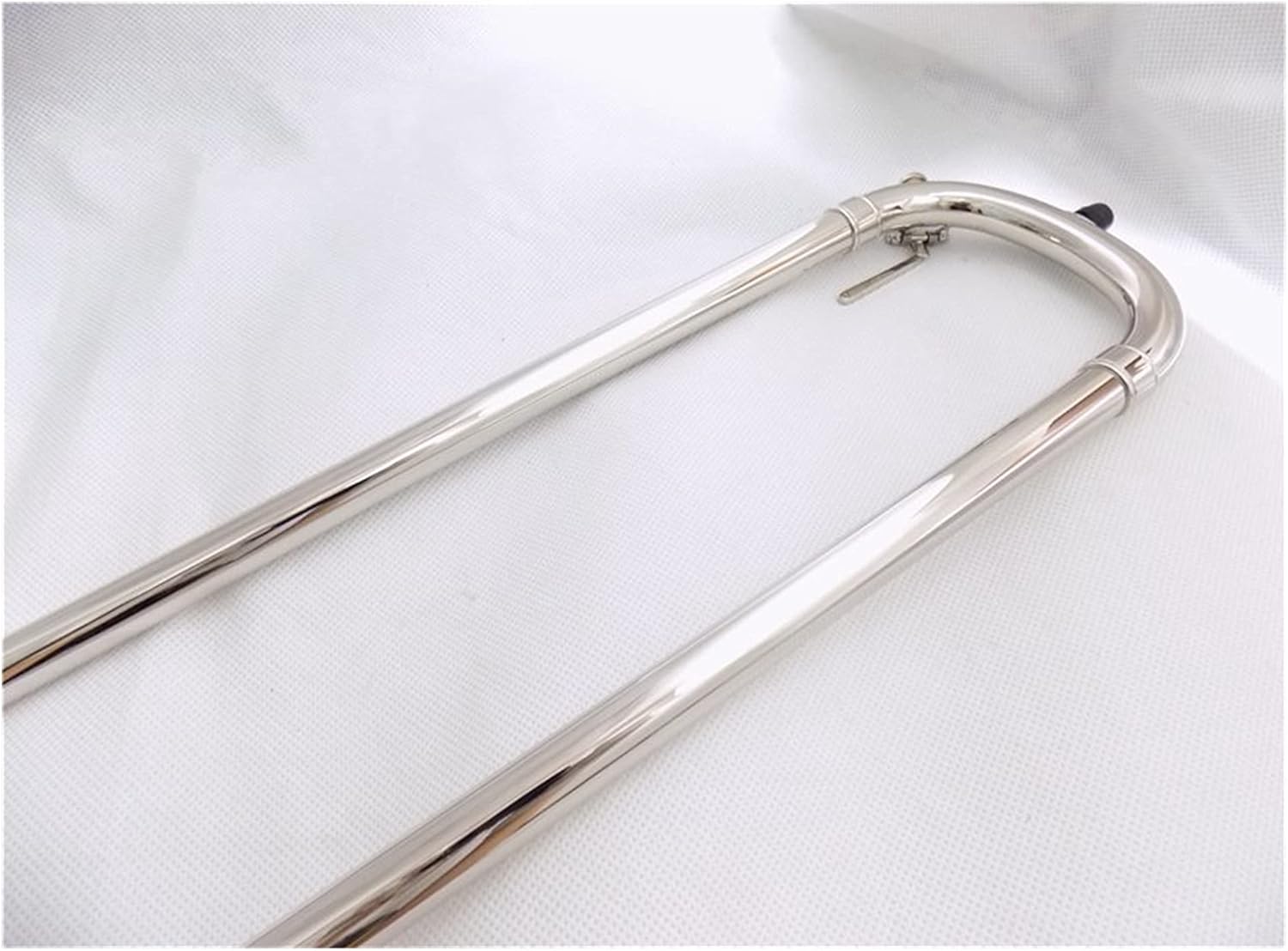 Student Trombone Bb/F Tenor Trombone with Shell and Mouthpiece Gold Brass Trombone Nickel-Plated Trombone Instrument Trombone Kit