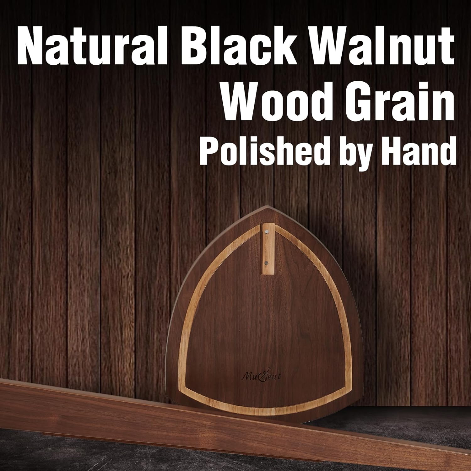 Guitar Stand, Acoustic Guitar Stand Floor, Black Walnut Wood Guitar Stand, Single Guitar Holder Stand for Electric Guitar, Banjo, Mandolin, Hanging Guitar Stands for Home Decor Studio Display