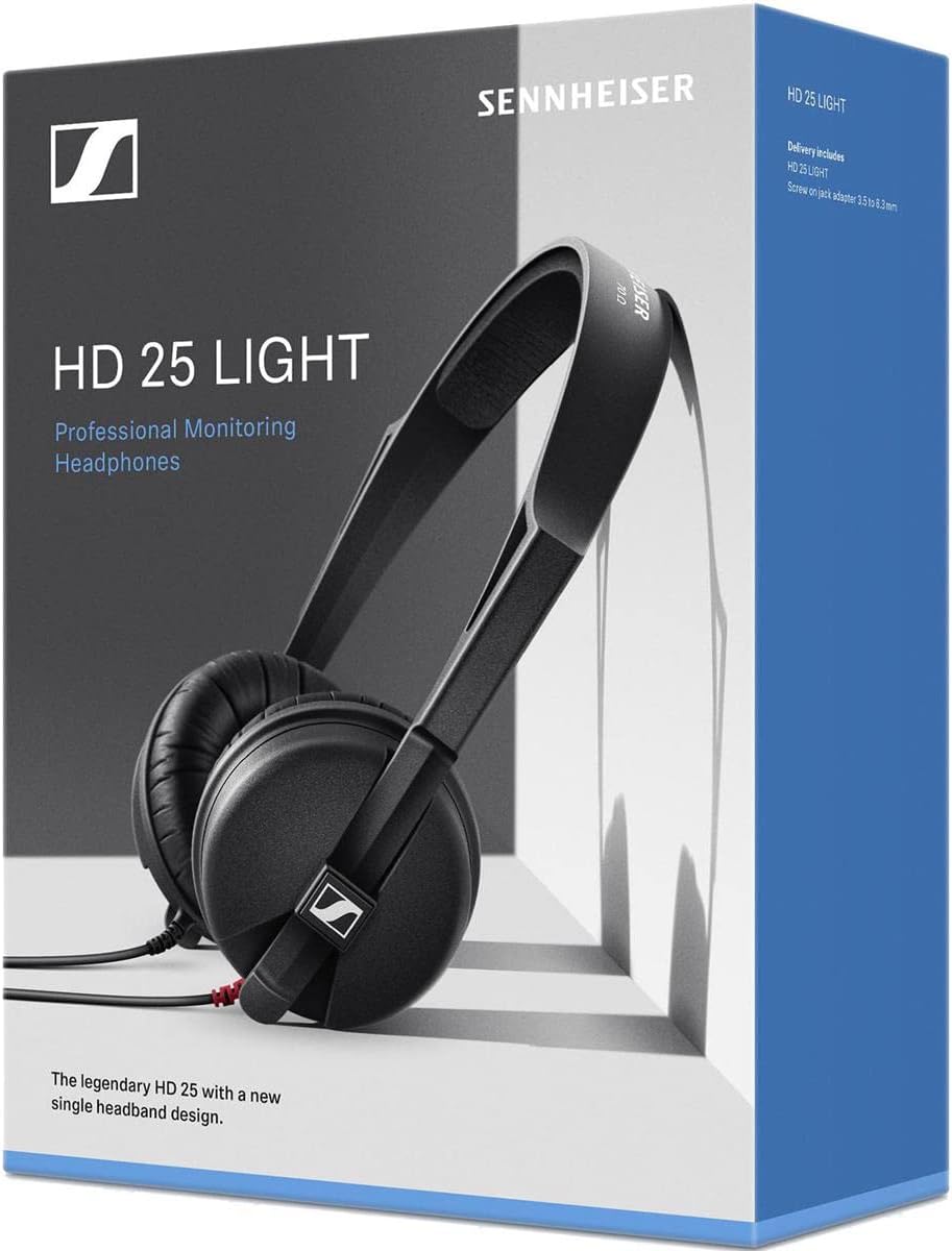 Sennheiser Professional HD 25 LIGHT On-Ear DJ Headphones,Black
