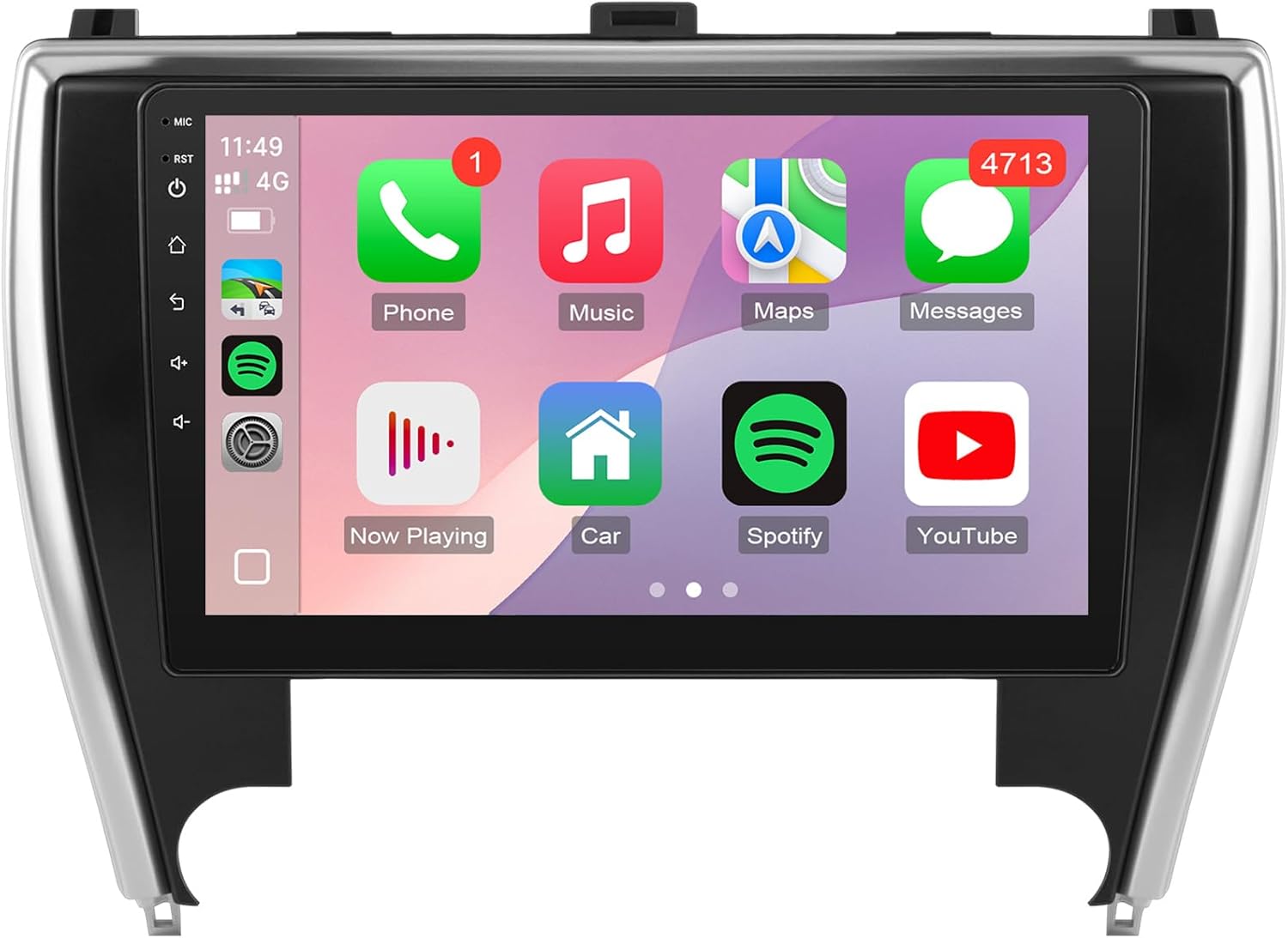 Leadfan Car Radio for Toyota Camry 2015 2016 2017 with Wireless Carplay Android Auto 10.1inch Touch Screen for Toyota Camry Car Stereo with Bluetooth FM SWC GPS