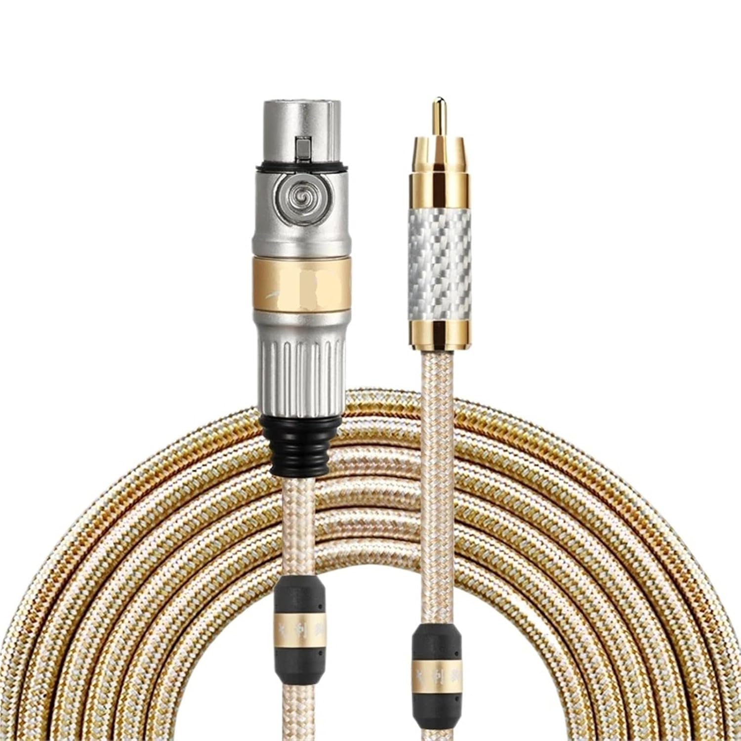 to XLR 3 Pin Audio Cable for Amplifier Mixing Console Regular XLR Female to Male Cable Gold-Plated 1M 2M 3M 5M 10M(0.75m)