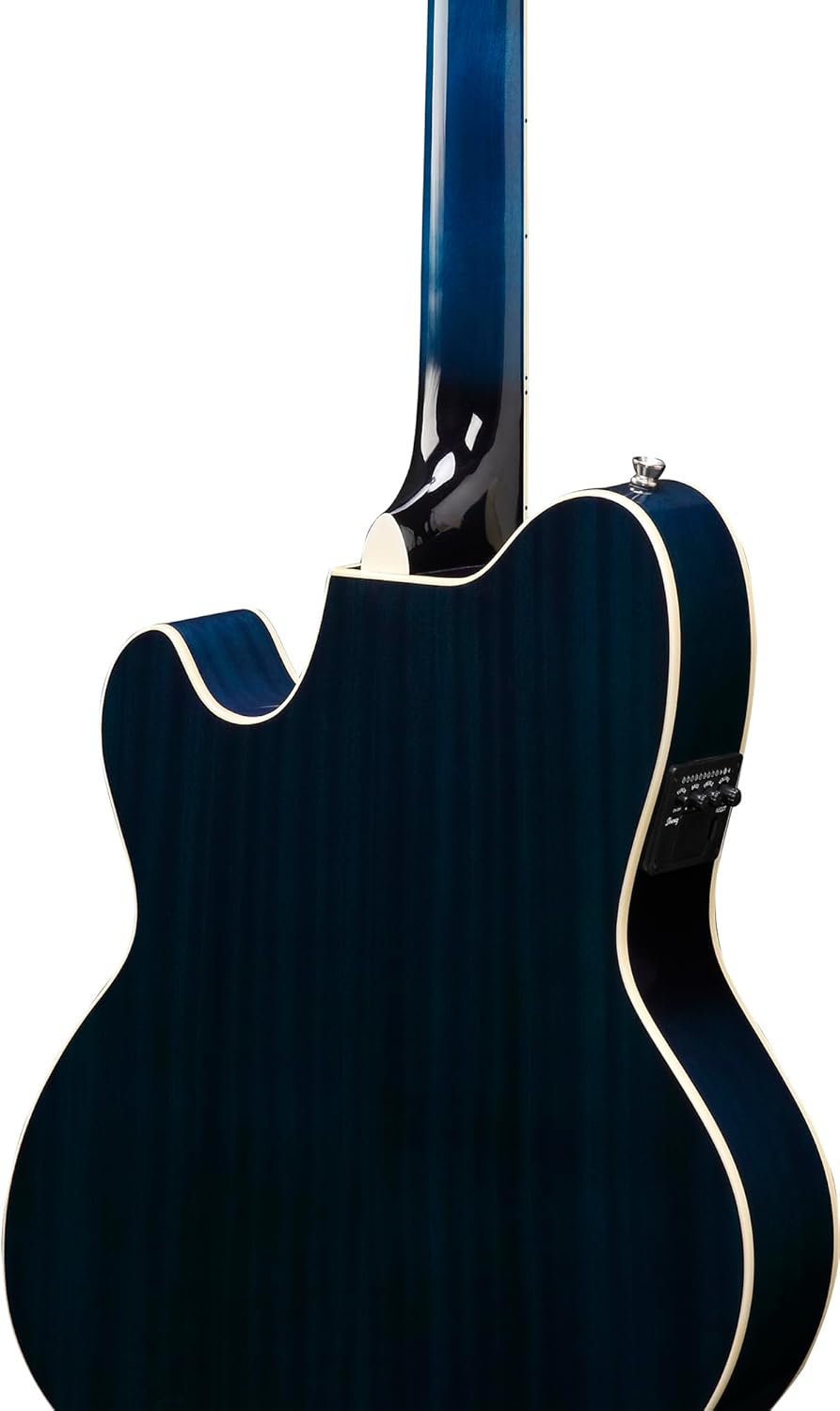 Ibanez TCY10E Talman Acoustic-Electric Guitar - Transparent Blue Sunburst Bundle with Gig Bag, Tuner, Strap, D'Addario Strings, Picks, Austin Bazaar Instructional DVD, and Polishing Cloth