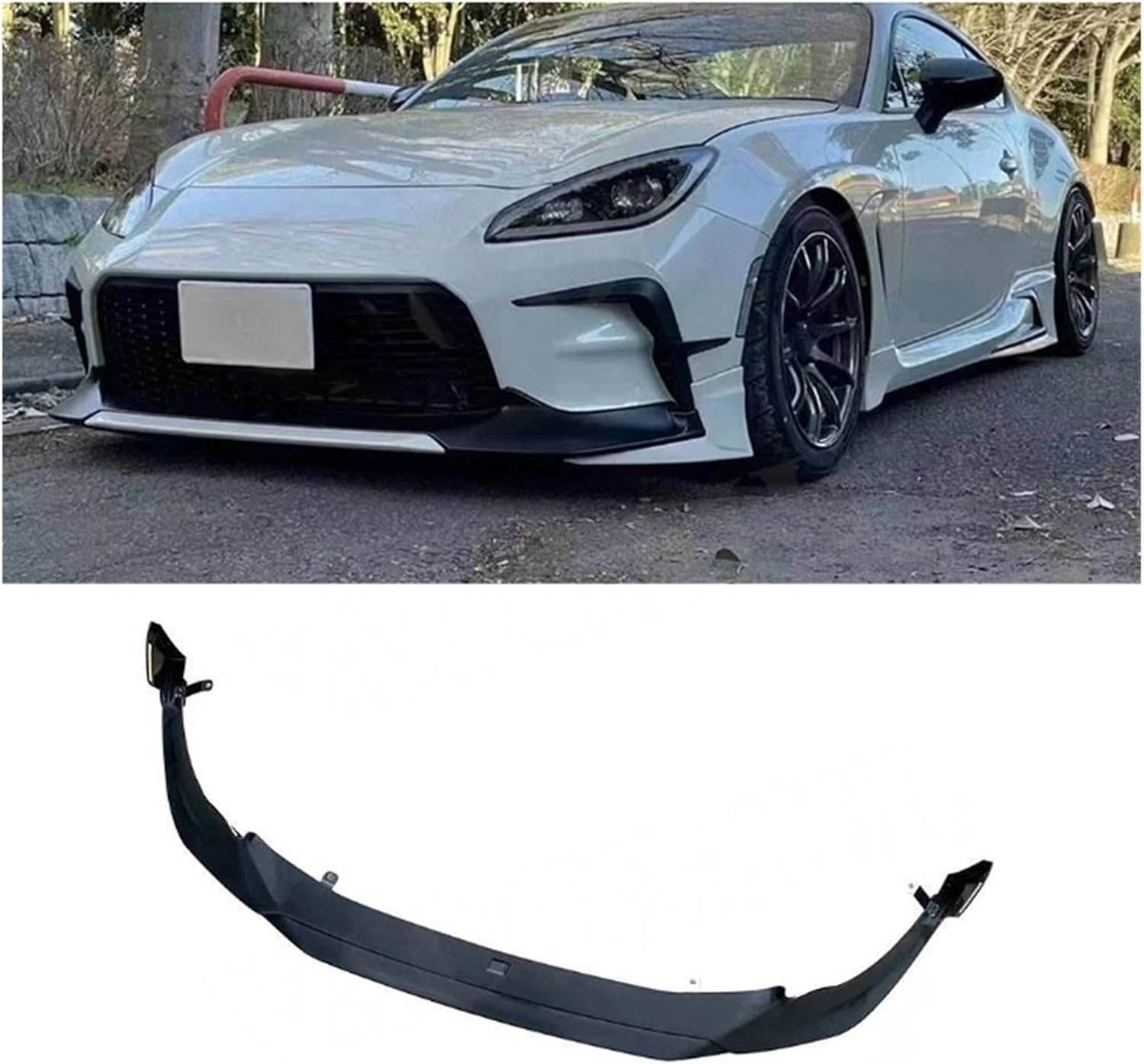 ABS Car Front Bumper Lip Compatible For Toyota GR86 2021 2022 2023 Front Lip Chin Spoiler Guard Apron Car Styling Body Kit