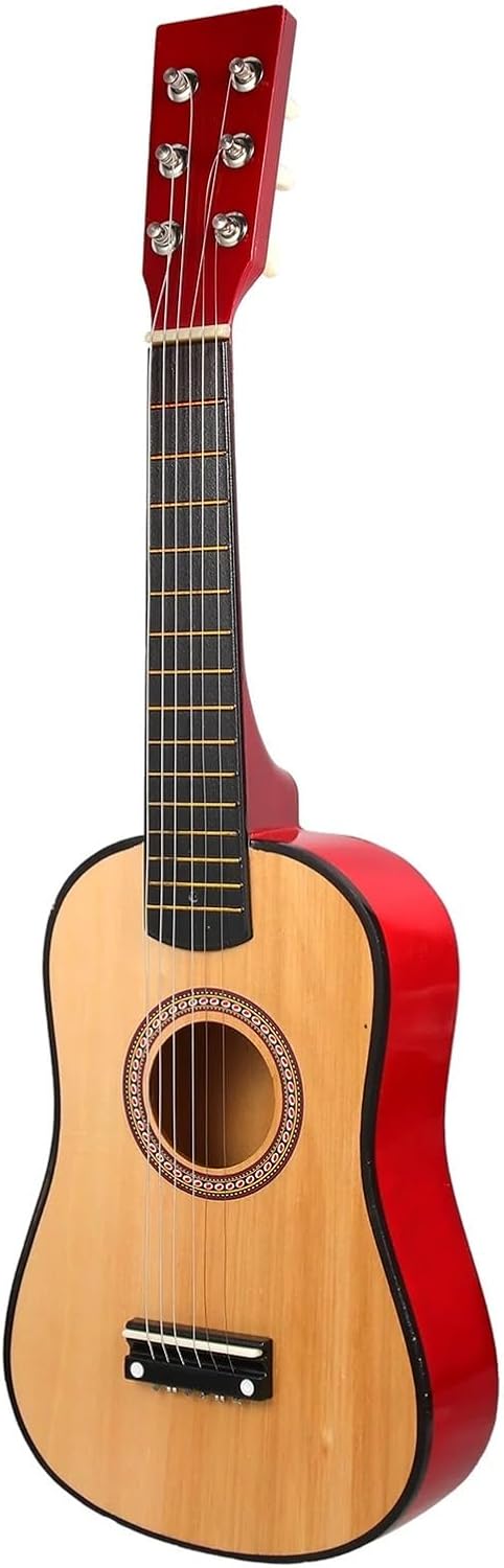 23 Inch Stringed Instrument Boys Girls Vintage Style Guitars (Color : Yellow 1, Size : 23 Inch)