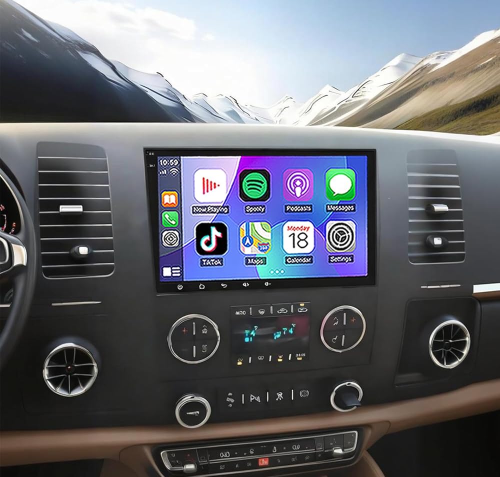 Car Radio Stereo for GMC Terrain 2010 2011 2012 2013 2014 2015 2016 2017 with Wireless CarPlay Android Auto, 8 Inch Android 15 Touch Screen HiFi Audio GPS Navigation WiFi Bluetooth SWC-4+64G