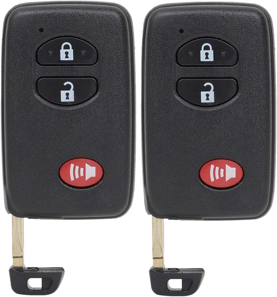 SCITOO 2 PCS Key Fob Keyless Entry Remote Control Fits 2011-2016 for Scion tC 2010-2019 for Toyota 4Runner 2010-2016 for Toyota Prius 2012-2016 for Toyota Prius V (FCC HYQ14ACX) 3 Buttons