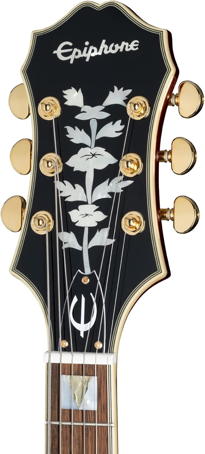 Epiphone Broadway Archtop Hollowbody, Wine Red with Gig Bag