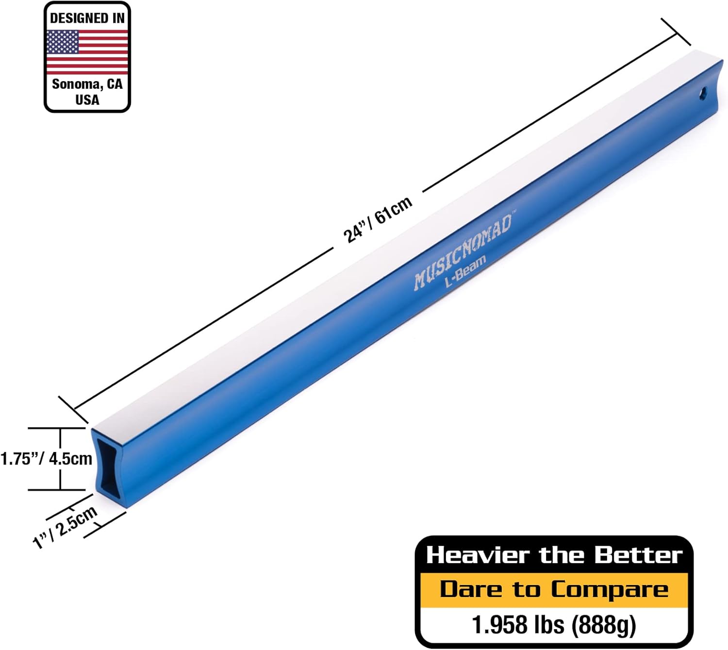 MusicNomad Fret Leveler - Leveling (L-Beam) 24