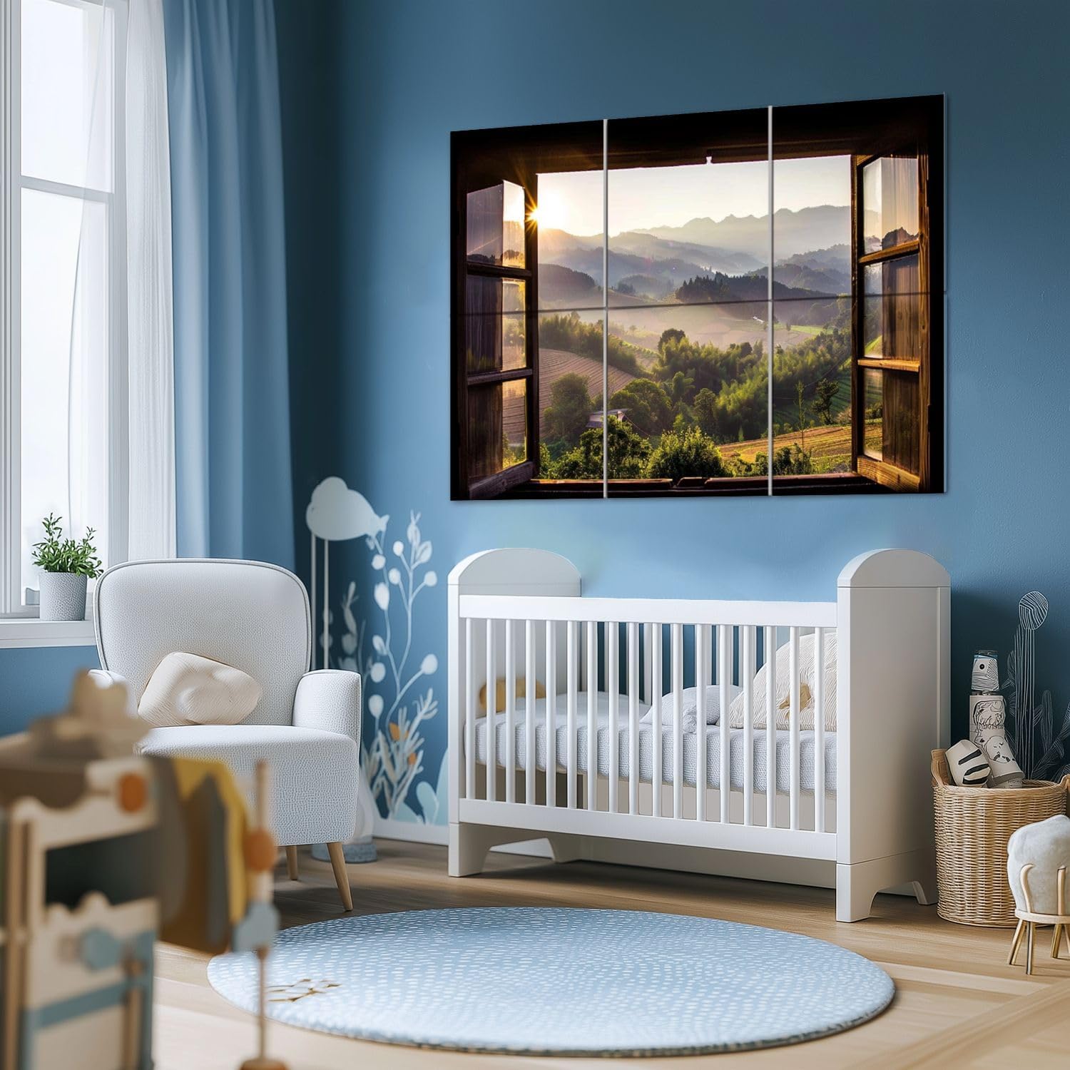 Art Acoustic Panels landscape nature view view from window wonderful landscape nature view 6 Pack Decorative Sound Absorbing Wall Panels 72x48