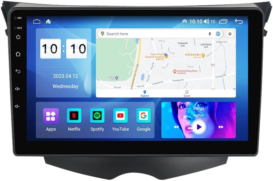 Android Car Stereo for Hyundai Veloster FS 2011-2017,9 inch IPS Touchscreen with Upgrade Wireless CarPlay & Android Auto,WiFi/GPS,Support SWC and Subwoofer,8-Core 8G+256G