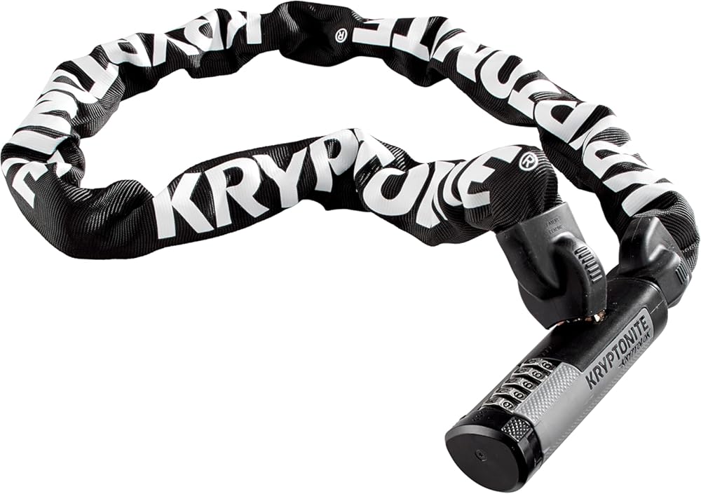Kryptonite Kryptolok 912 9.5mm Combo Chain Bicycle Lock , Black
