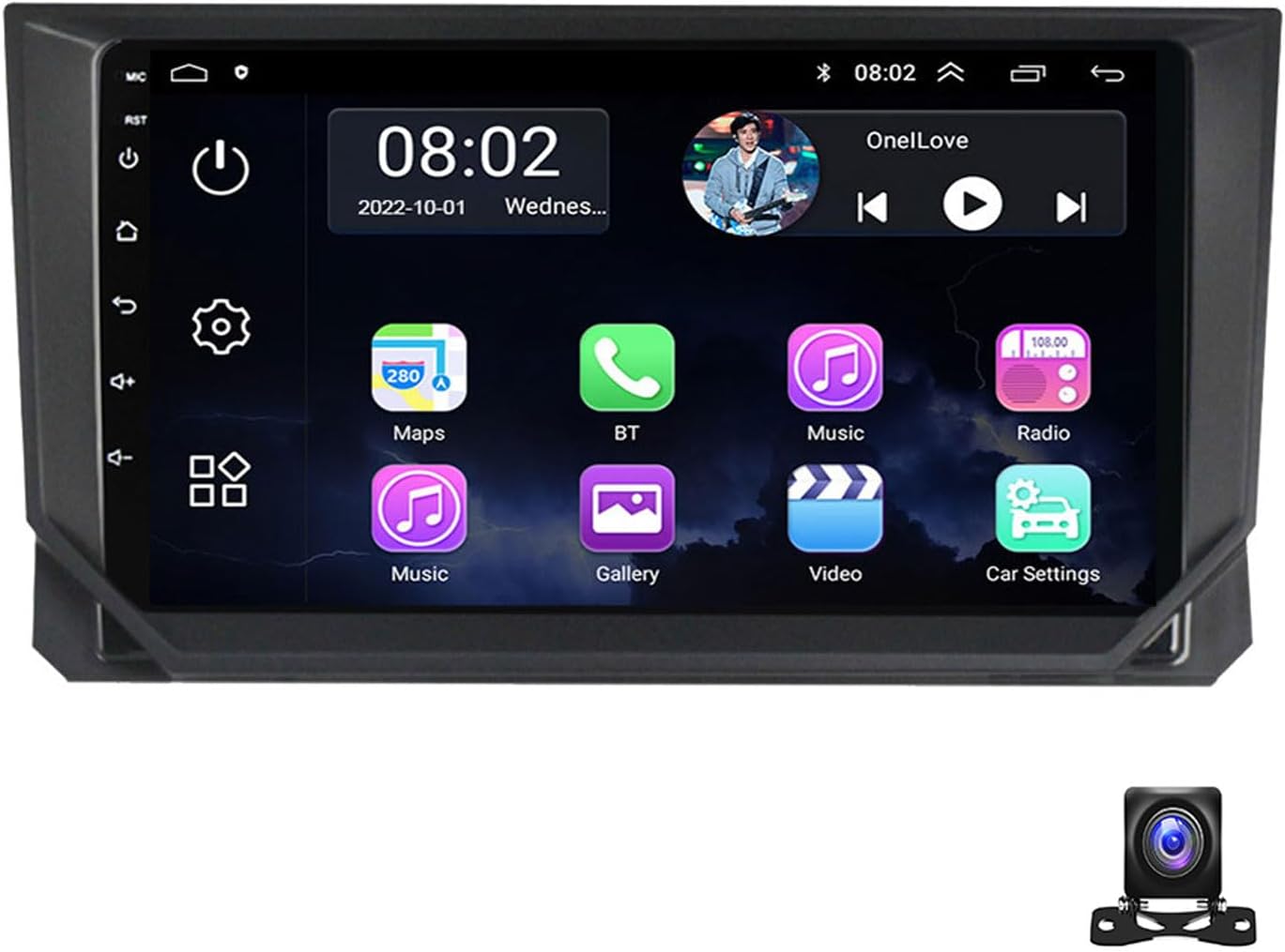 Android 11 Car Navigation Stereo 9 Inch Car Radio Touch Screen MP5 Player for Seat Ibiza 2017~2020 with 720P AHD Backup Camera/GPS/Bluetooth/USB/FM Radio/SWC/DSP/Carplay/Auto