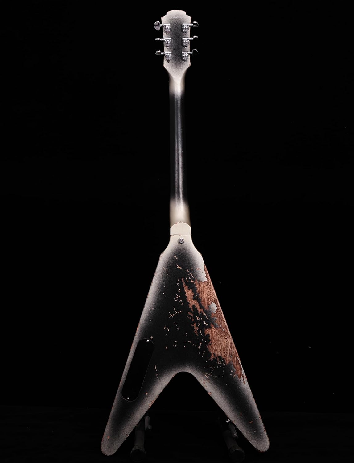 KGD Relic V Electric Guitar,Mahogany Body and Neck,Rosewood Fingerboard,Bone Nut,6-String Relic Heavy Metal Guitar,Professional/Electric Guitars for Adults