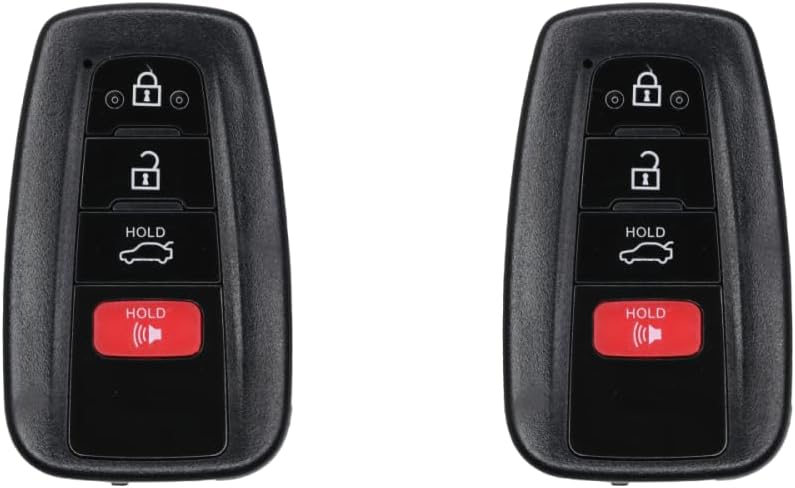 Replcament Smart Key Fob for Toyota Corolla 2019 FCC HYQ14FBN Part Number 8990H-02030 8990H-12010 Pack of 2