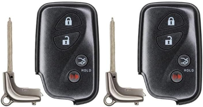 Replcament Smart Key Fob for Lexus IS250 2008 FCC HYQ14AAB Part Number 89904-30270 8990430270 271451-0140 2714510140 Pack of 2