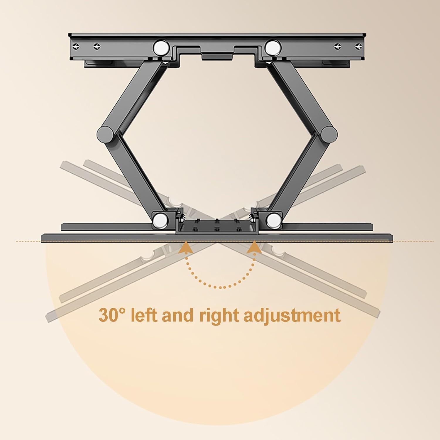 Full Motion TV Wall Mount for 40-100 Inch TV Mounts, Swivel & Tilt TV Mount Extendable Arm, Articulating Wall Mount TV Bracket with Hole Drilling Template(50-100inch)