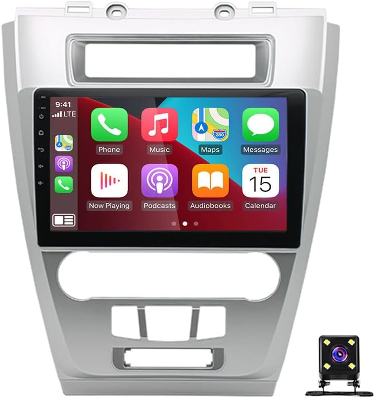 Double Din Car Stereo Android 13 for Ford Fusion 2010-2012,10 Inch Touchscreen Car Audio Receiver with Wireless CarPlay Android Auto Bluetooth GPS Navigation WiFi FM/RDS SWC Backup Camera,2G+32G