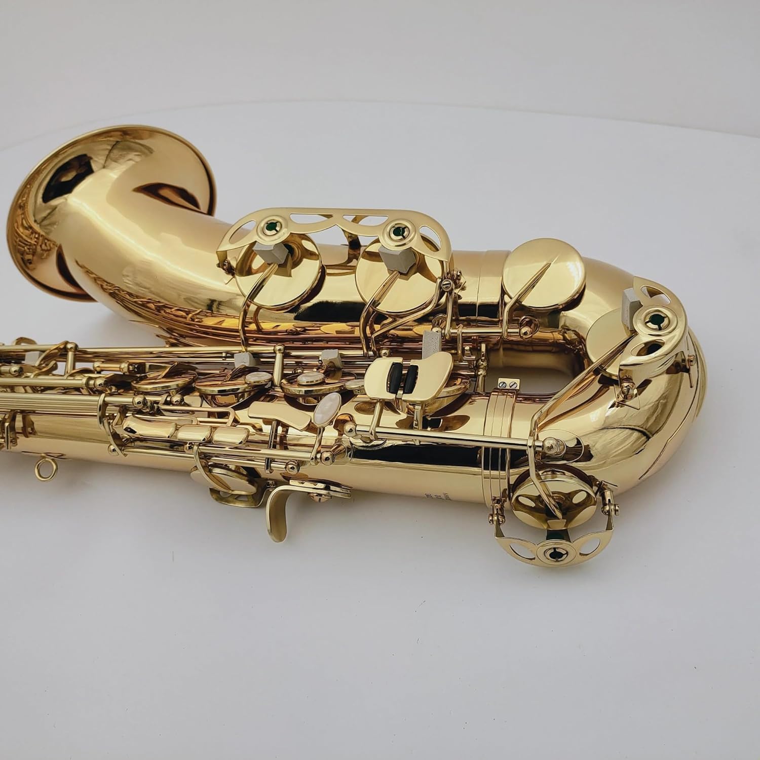 VBDEFRT Woodwind Instruments Tenor Saxophone Bb Tune Brass Gold Lacquer Musical Instrument With Case Accessories (Color : Dark Grey)