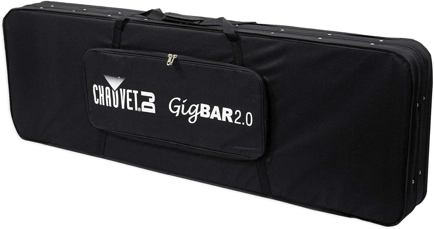 Audiosavings Bundle: Chauvet GigBar 2.0 DMX LED 4-in-1 Light FX Bar w/Tripod+Footswitch+Remote+Bag Bundle with Rockville ROCKFORCE 192-Channel Light/Fog DMX Lighting Controller (2 Items)