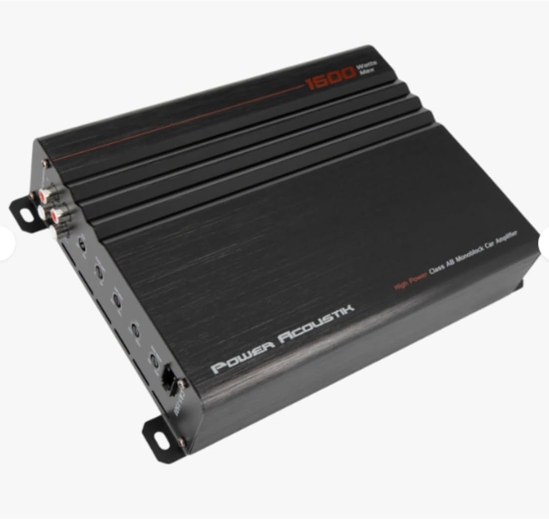 Power Acoustik CA1-1500 1-CH Monoblock 1500W Max Class-A/B Car Audio Amplifier