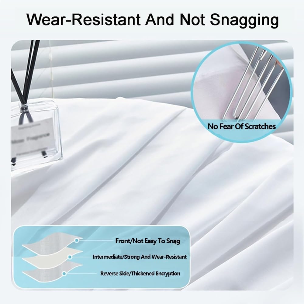 Room Divider Curtain, Beauty Salon Curtain Rod, L Shaped Privacy Partition Curtains Rod, Wall Mount Corner Room Dividers for Bedroom, Fitting Room, SPA(White)