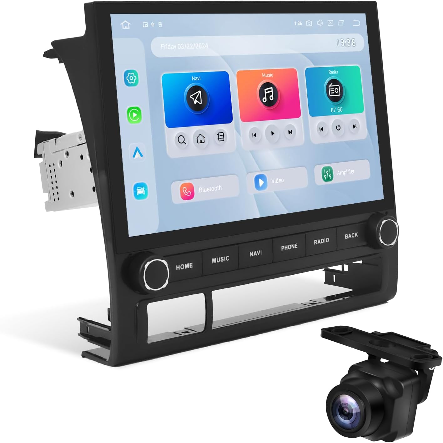 Dasaita 10.2'' Head Unit for Toyota Tacoma 2005-2015, Wireless Apple CarPlay, Android Auto, 8-Core 8GB+256GB Android 13 GPS Navigation, Plug & Play Off-Road Car Stereo Radio/w AHD 1080P Backup Cameras