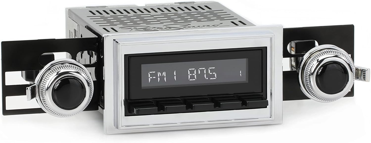 RetroRadio Compatible with 1972-76 Chevrolet Corvette Features Include Bluetooth, AUX, AM/FM LAB-M1-118-53-73C