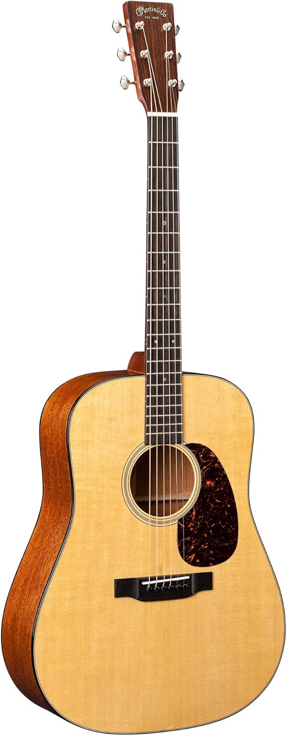 Martin D-18 Standard Left Handed Acoustic Guitar Natural