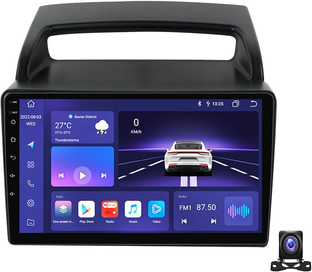 9 Inch Android 13 Car Radio Compatible with KIA Carnival VQ 2006~2014 Bluetooth Car Stereo Compatible with Carplay Android Auto, Navigation, Steering Wheel Controls, Backup Camera,M800S 8G+256G