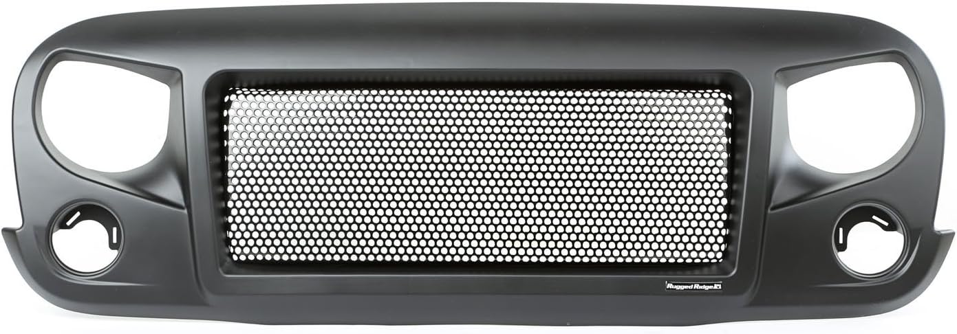 Rugged Ridge | Spartan Grille, Satin Black | 12034.01 | Fits 2007-2018 Jeep Wrangler JK
