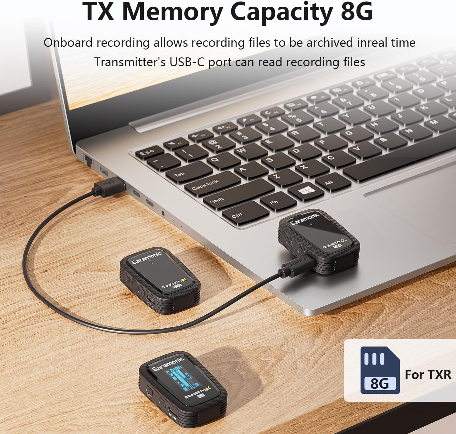 Saramonic Blink 500 Prox B2R 2-Person Wireless Clip-On Microphone System with On-Board Recording & Lavaliers