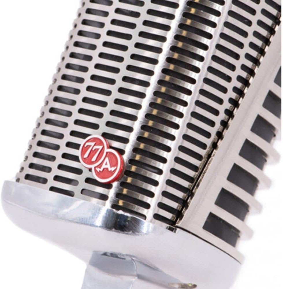 CAD A77USB SuperCardioid Dynamic Side Address Vintage Microphone with USB Connection Bundle with Auray MS-5230F Tripod Mic Stand