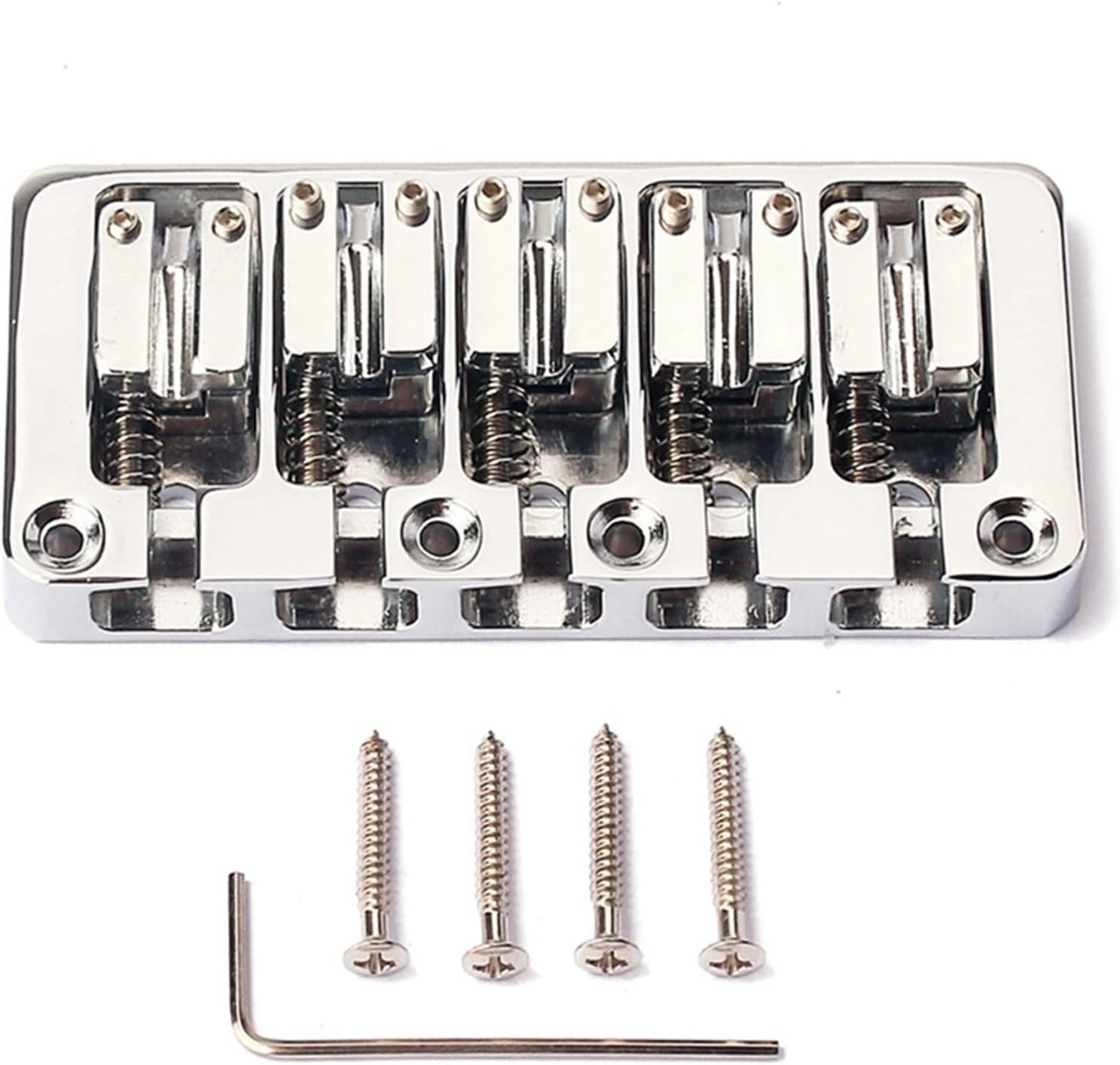 Humbucker Guitar Pickup 2Pcs Electric Guitar Humbucker Pickups Bridge Neck Set with Black Frame & 1 Set 5 Strings Bass Bridge Guitar Parts