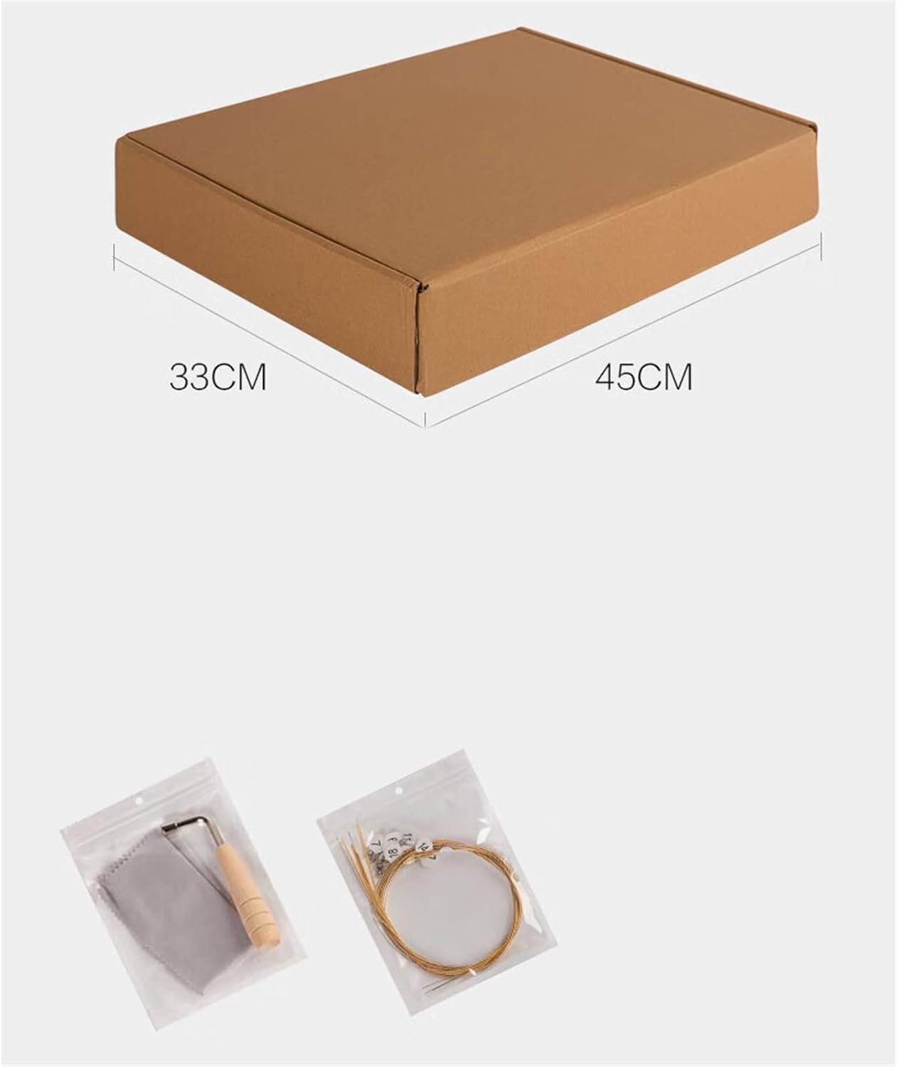 Lyre Harp Set 19-note Portable Instrument For Beginners 19-string Spruce Box